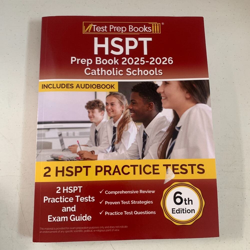 HSPT Prep Book 2025-2026 Catholic Schools: 2 HSPT Practice Tests and Exam Guide